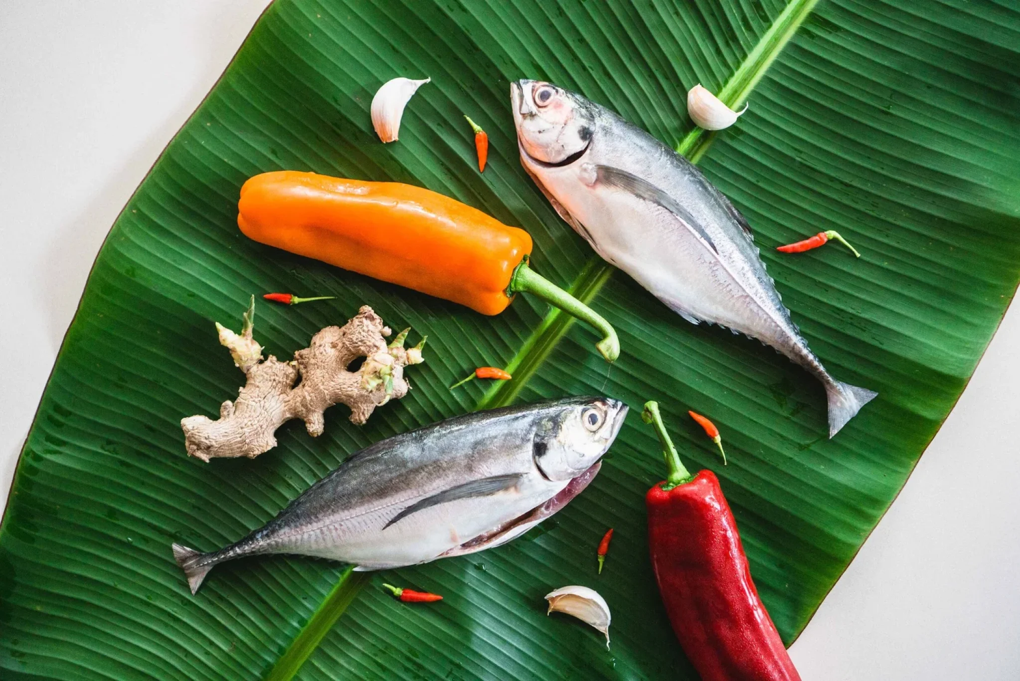 Banana Leaf Grilled Fish with Asian-ish Romesco-2