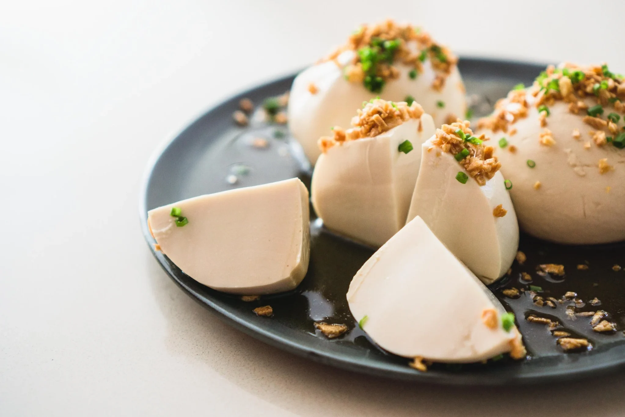 Silken Tofu with Garlic & Soy-6